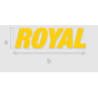 Découpe de lettres : "ROYAL"