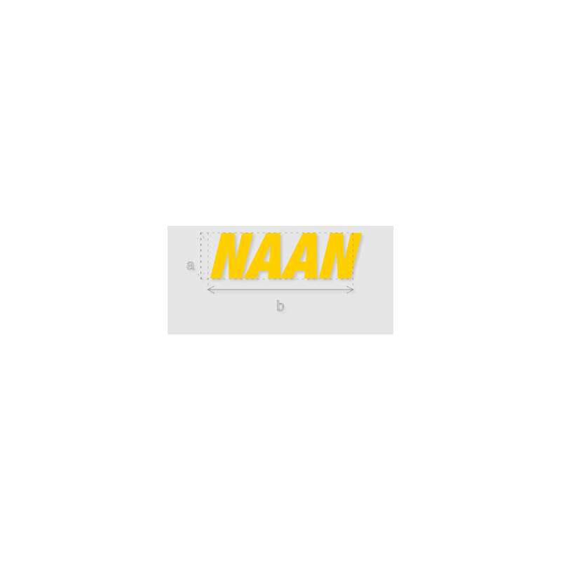 Découpe de lettres : "NAAN"