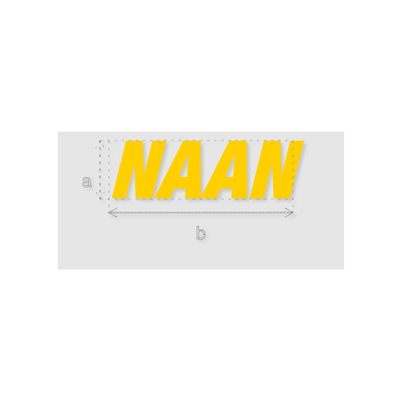 Découpe de lettres : "NAAN"