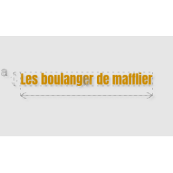 Découpe de lettres : "Les...