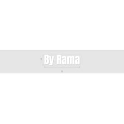 Découpe de lettres : "By Rama"