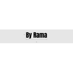 Découpe de lettres : "By Rama"