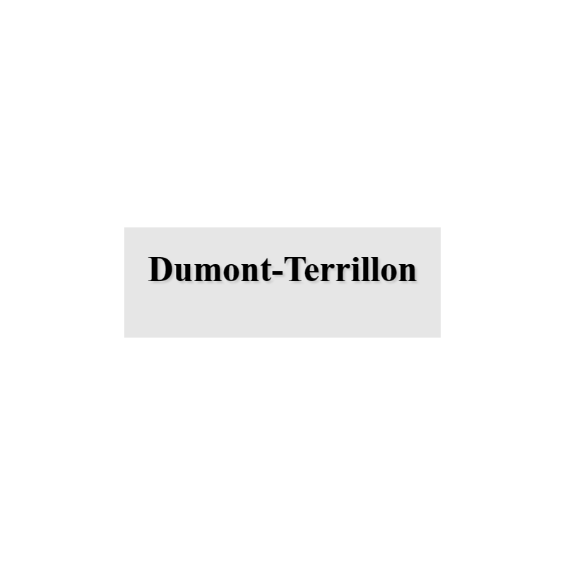 Découpe de lettres : "Dumont-Terrillon"