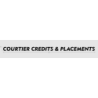 Découpe de lettres : "COURTIER CREDITS & PLACEMENTS"