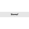 Découpe de lettres : "Yummy!"