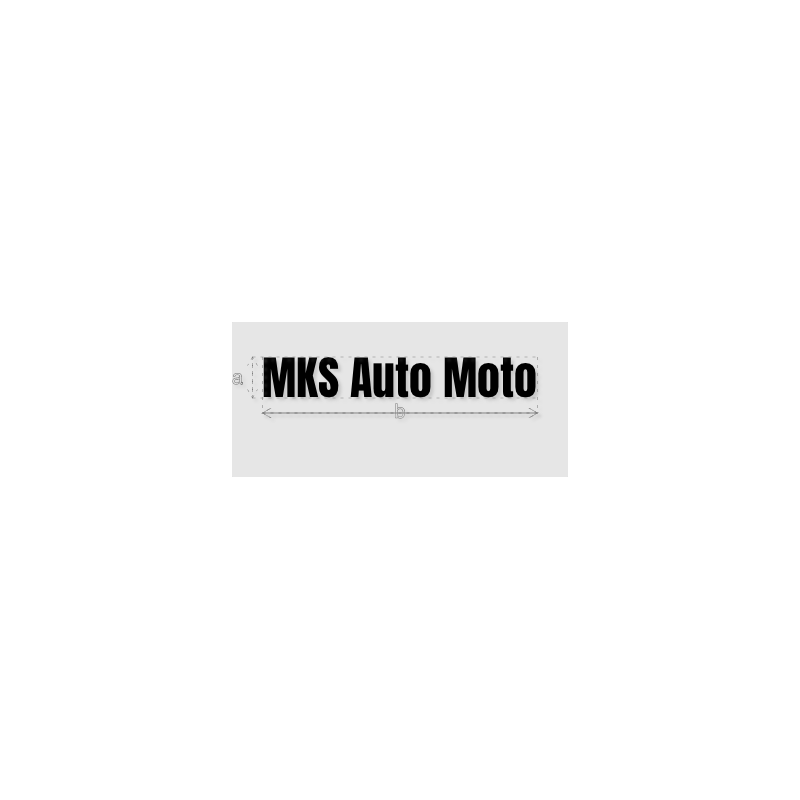 Découpe de lettres : "MKS Auto Moto"