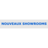 Découpe de lettres : "NOUVEAUX SHOWROOMS"