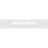 Découpe de lettres : "Gou Kaz Mwen"