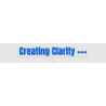 Découpe de lettres : "Creating Clarity +++"