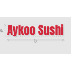 Découpe de lettres : "Aykoo...