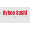 Découpe de lettres : "Aykoo Sushi"