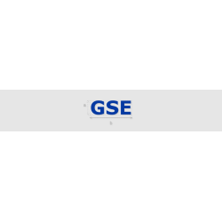 Découpe de lettres : "GSE"
