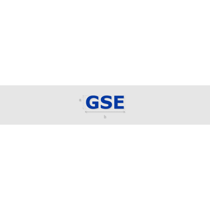 Découpe de lettres : "GSE"