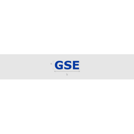 Découpe de lettres : "GSE"