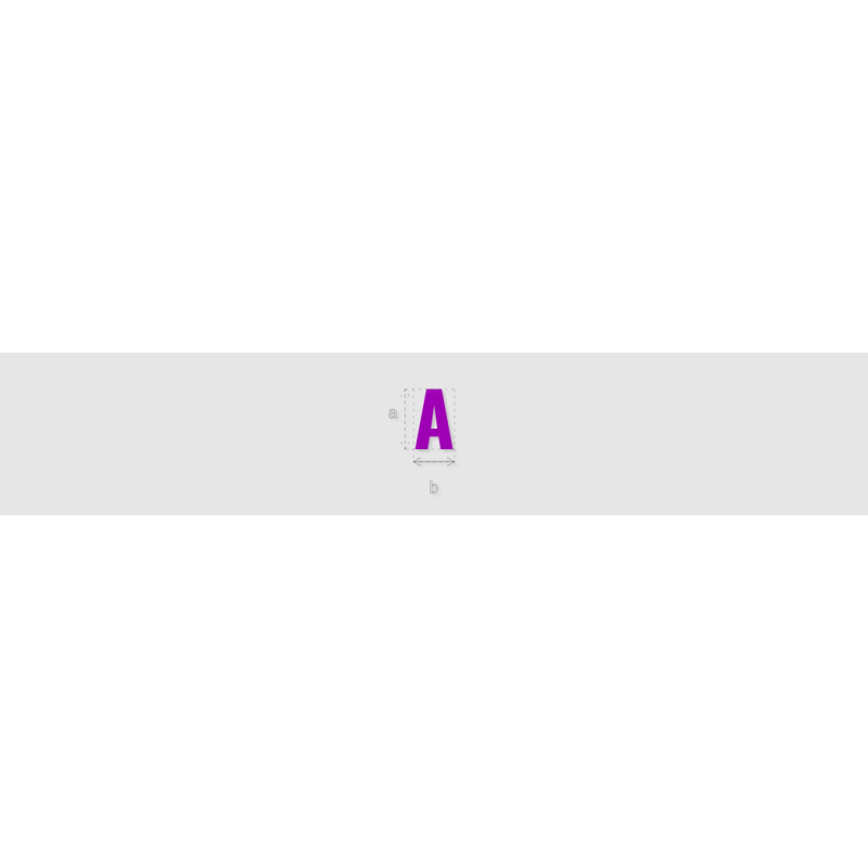 Découpe de lettres : "A"
