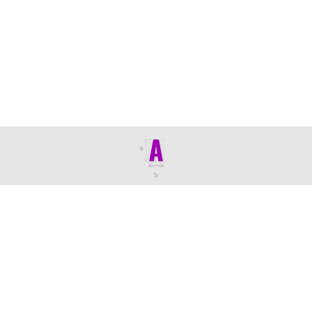 Découpe de lettres : "A"