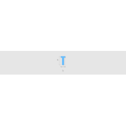 Découpe de lettres : "T"