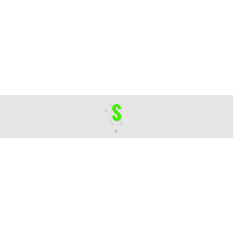 Découpe de lettres : "S"