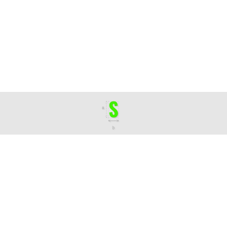 Découpe de lettres : "S"