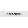 Découpe de lettres : "Notre Agence"
