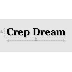 Découpe de lettres : "Crep...