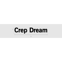 Découpe de lettres : "Crep...