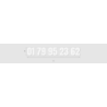 Découpe de lettres : "01 79 95 23 62"