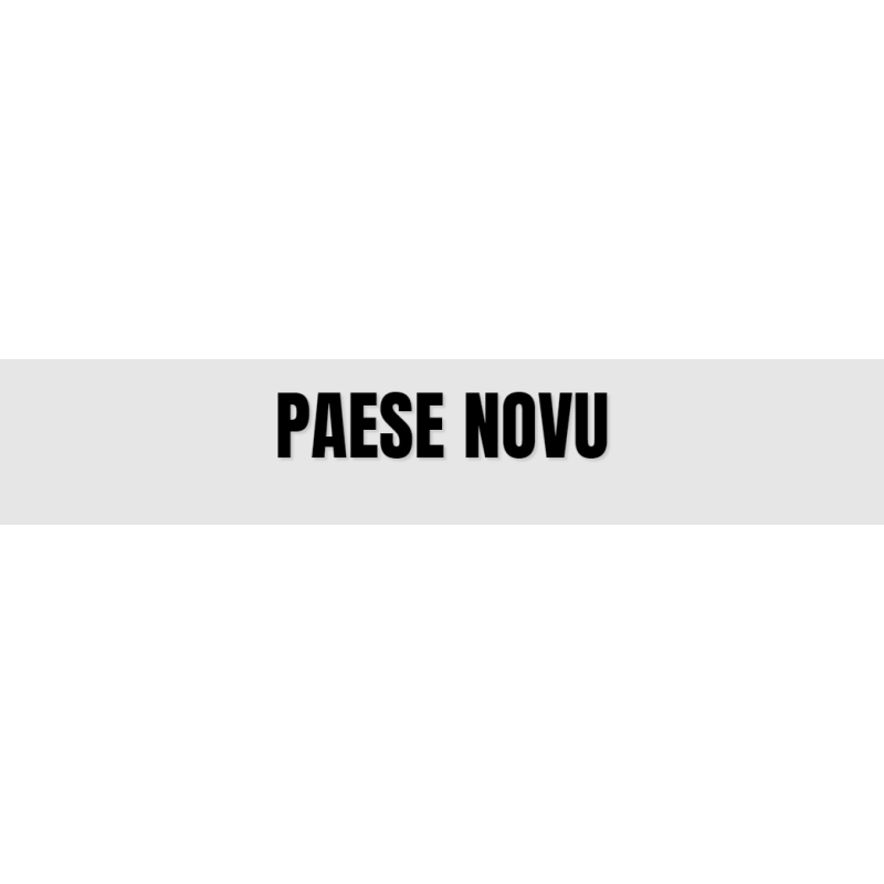 Découpe de lettres : "PAESE NOVU"