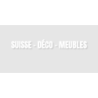 Découpe de lettres : "SUISSE - DÉCO - MEUBLES"