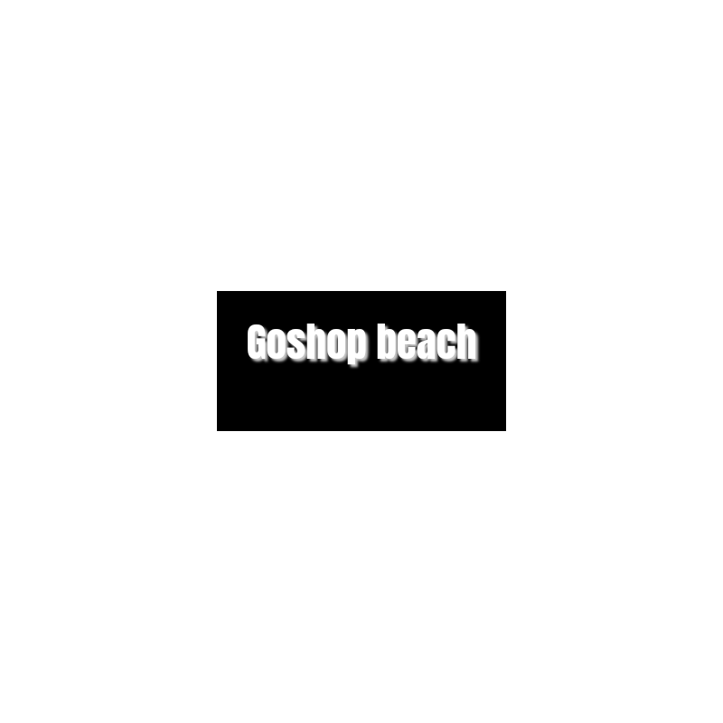 Découpe de lettres : "Goshop beach"