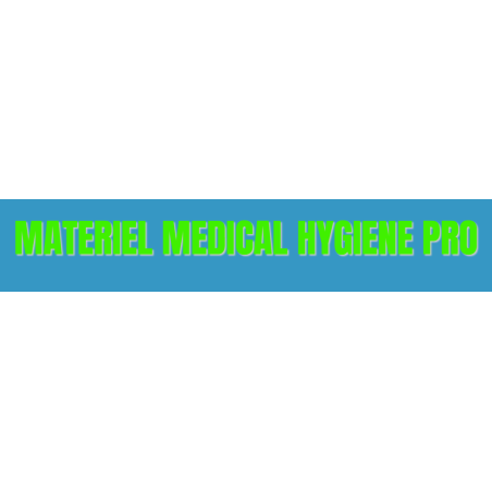 Découpe de lettres : "MATERIEL MEDICAL HYGIENE PRO"