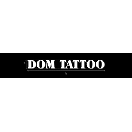 Découpe de lettres : "DOM TATTOO"