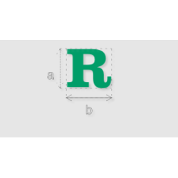 Découpe de lettres : "R"