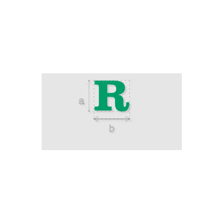 Découpe de lettres : "R"