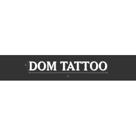 Découpe de lettres : "DOM TATTOO"