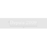 Découpe de lettres : "Depuis 2009"