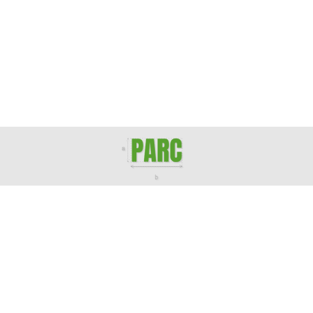 Découpe de lettres : "PARC"