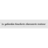 Découpe de lettres : "Le gabardan boucherie charcuterie traiteur "