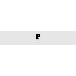 Découpe de lettres : "P"