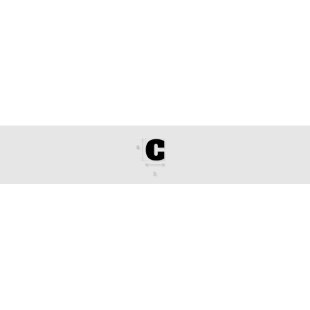 Découpe de lettres : "C"
