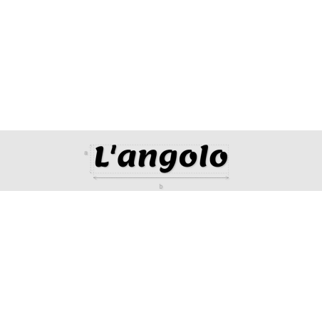 Découpe de lettres : "L'angolo"