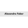 Découpe de lettres : "Alexandra Faber"
