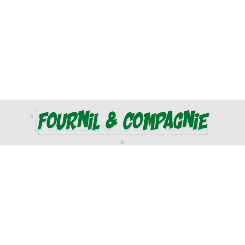 Découpe de lettres : "Fournil & Compagnie"