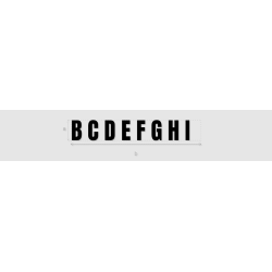 Découpe de lettres : "B C D...