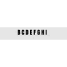 Découpe de lettres : "B C D E F G H I  "