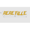 Découpe de lettres : "BÉBÉ FILLE"