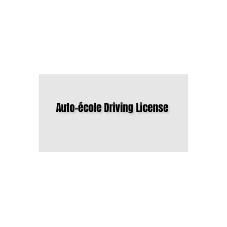 Découpe de lettres : "Auto-école Driving License "