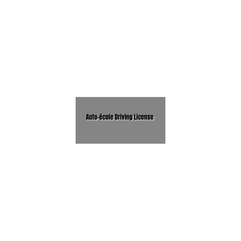Découpe de lettres : "Auto-école Driving License "