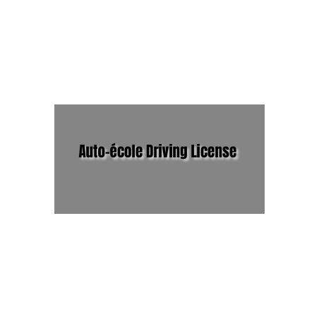 Découpe de lettres : "Auto-école Driving License "