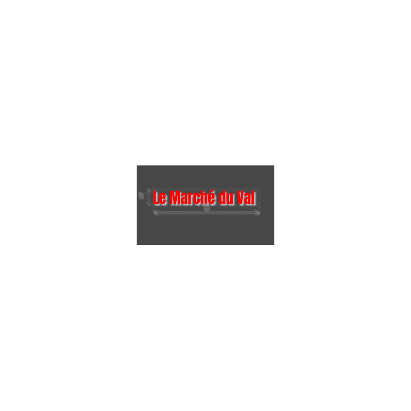 Découpe de lettres : "Le Marché du Val "